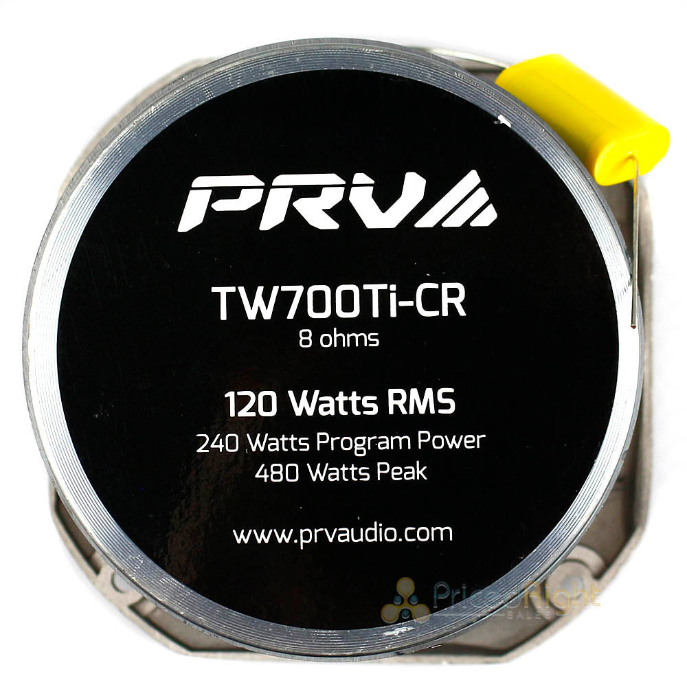 PRV Audio 4" Super Bullet Tweeter 120 Watts RMS 8 Ohm TW700Ti-CR Single