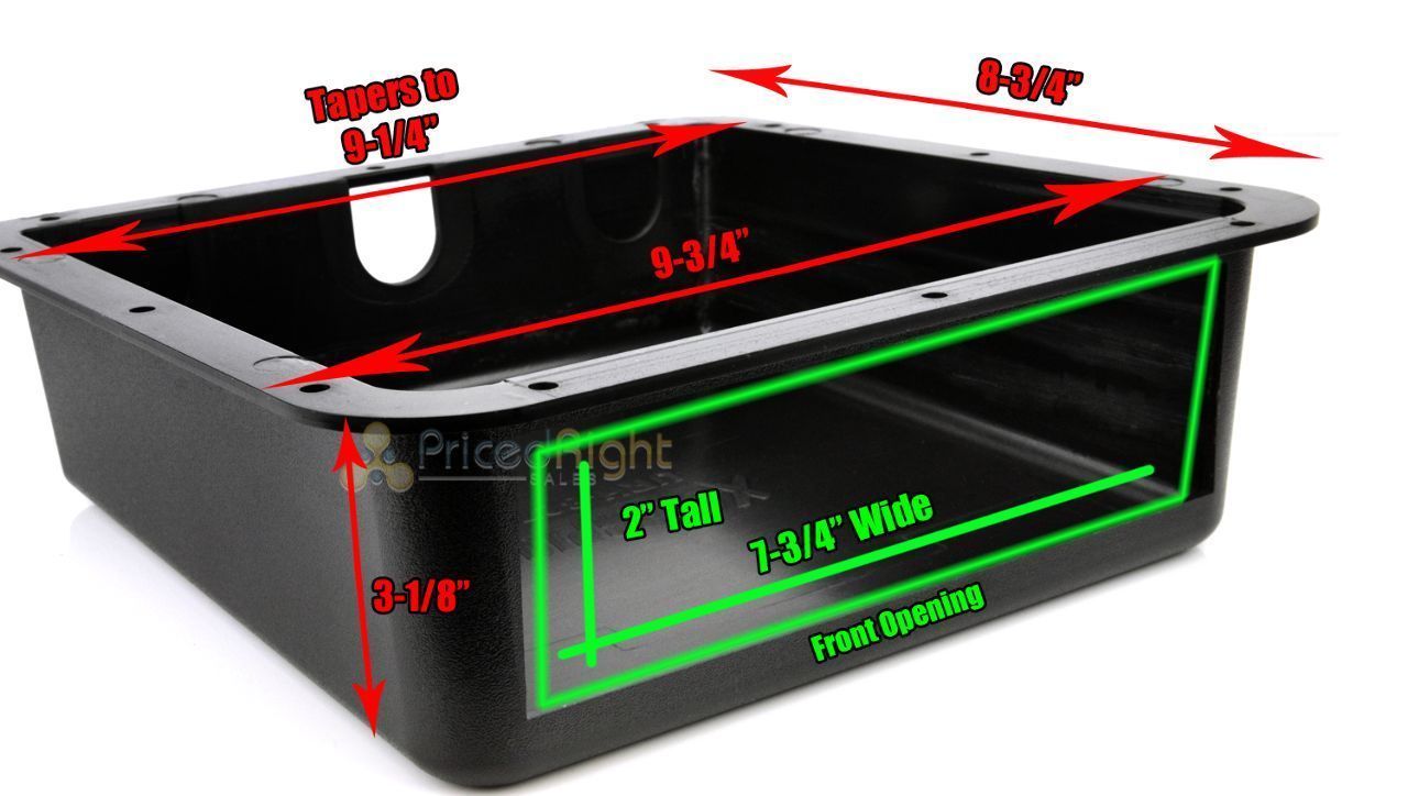 Universal Under Dash Overhead Car Radio Stereo Pocket Kit Ceiling Mount Install