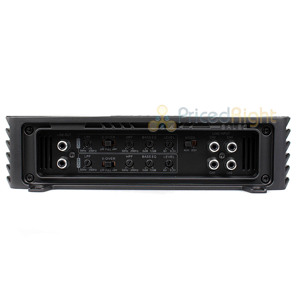 Alphasonik 4 Channel Amplifier 1200 Watt Max Power Car Audio Venum Series V600.4