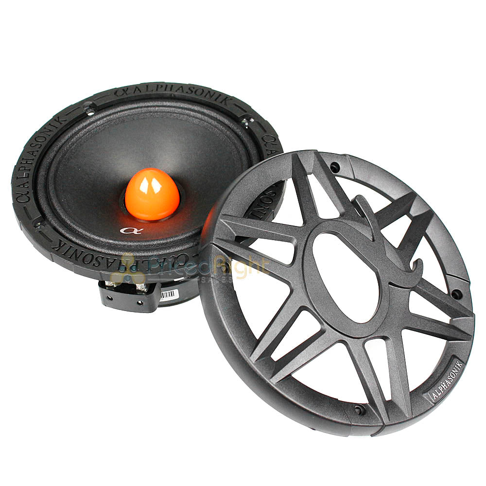 Alphasonik 6.5" Midrange Speakers 1400 Watts Max 8 Ohm Venum Series VCA658 Pair