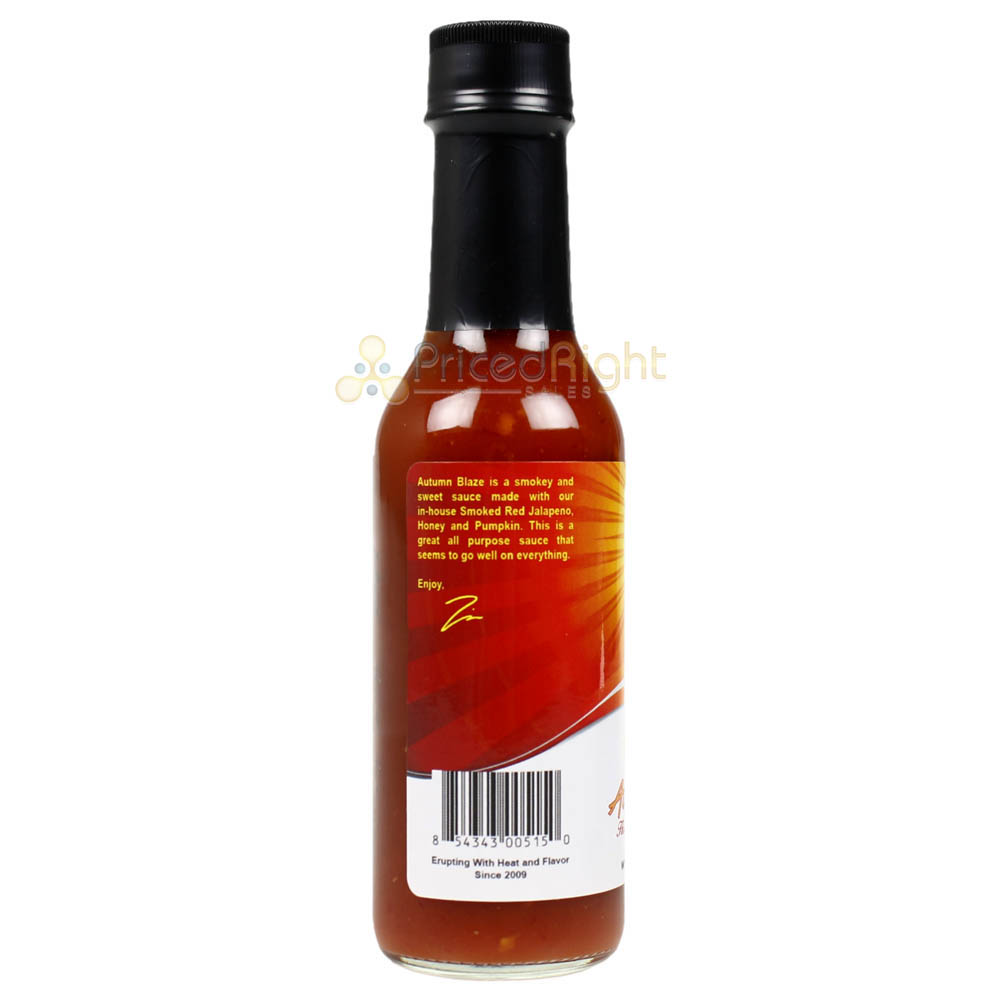 Volcanic Peppers Autumn Blaze Hot Sauce 5 Oz Sweet Mild to Medium VPABHS