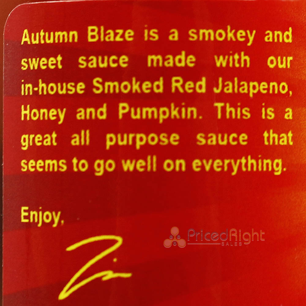 Volcanic Peppers Autumn Blaze Hot Sauce 5 Oz Sweet Mild to Medium VPABHS