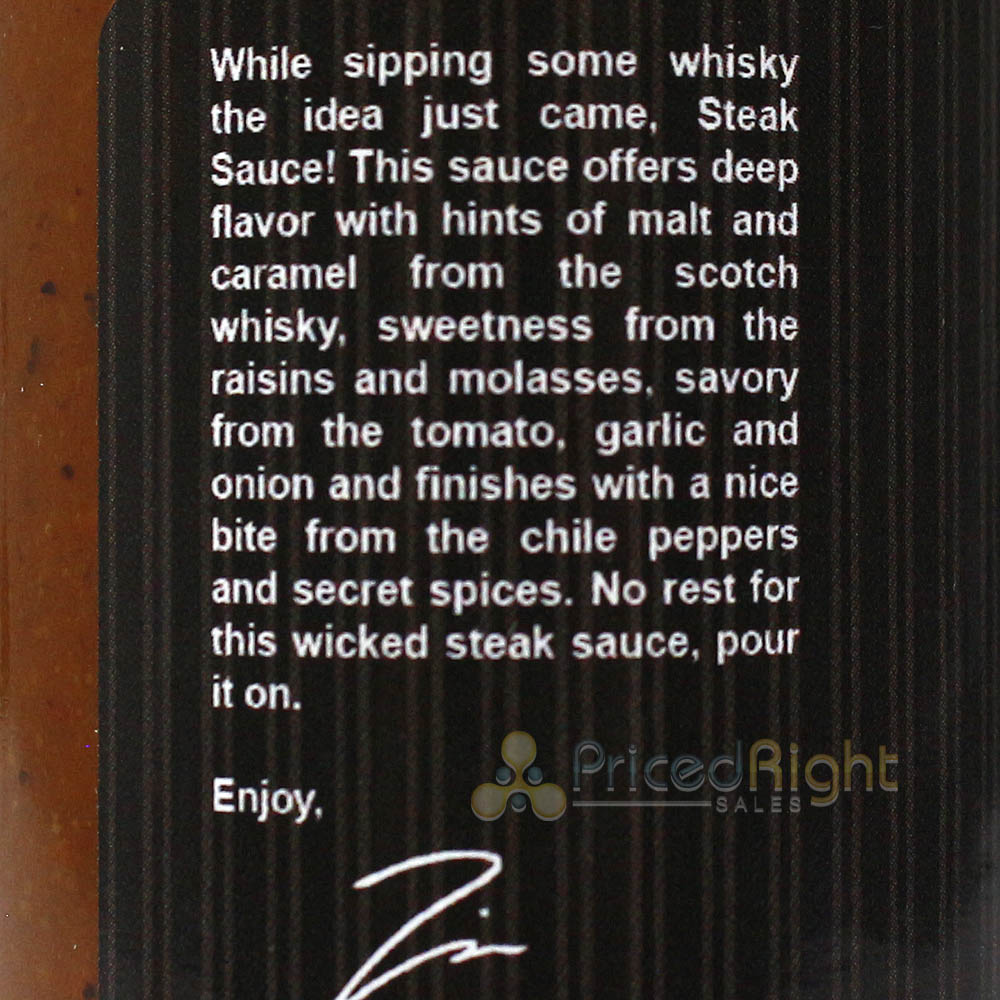 Volcanic Peppers Wicked Whiskey Steak Sauce 5 Oz VPWWSS