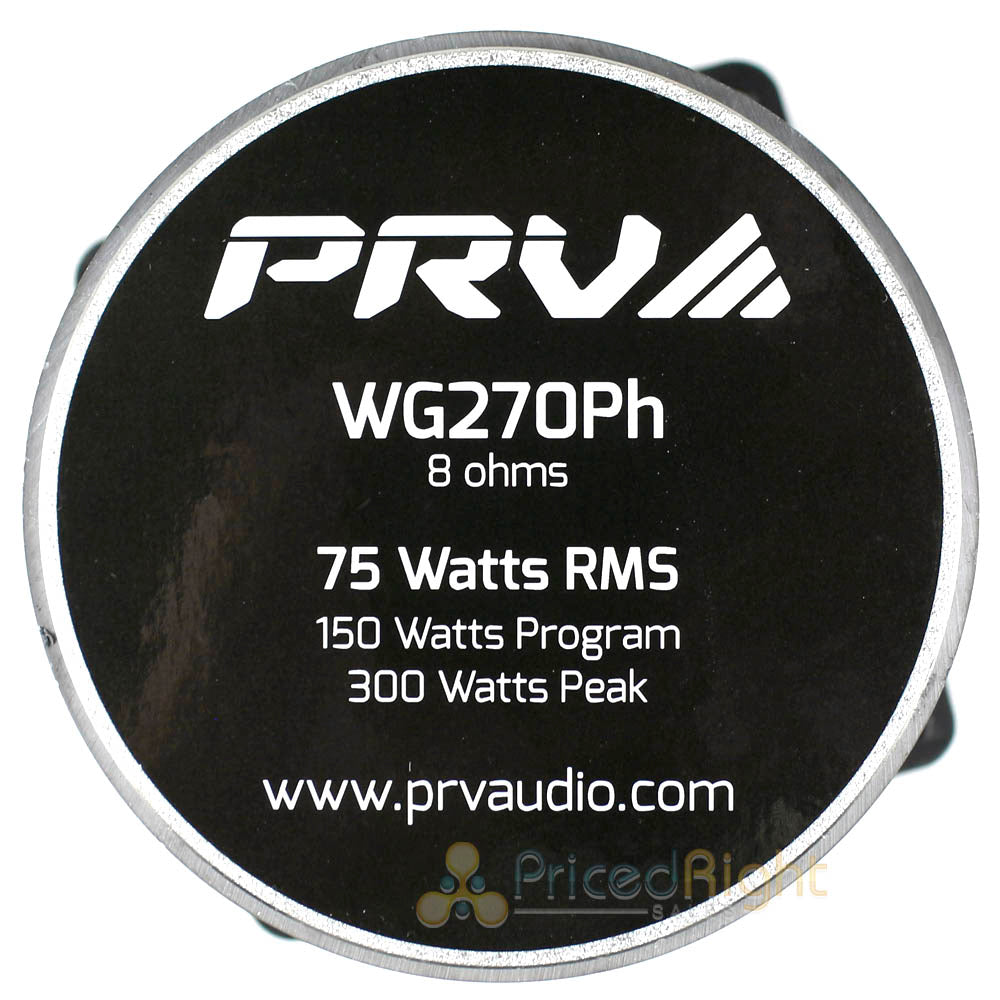 2 Pack PRV 4x4" Compression Driver Horn Combo 2" VC 150W Max WG270PH High Spl