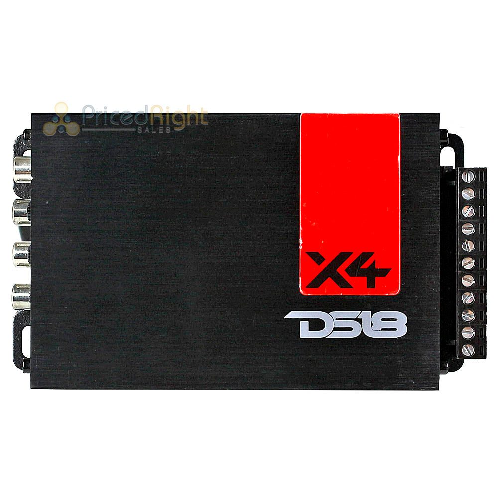 DS18 X4 Ultra Compact 4 Channel Amplifier Class D Car Audio Precision Quality