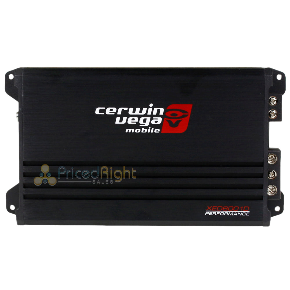 Cerwin Vega 1 Channel 800 Watt Monoblock Amp XED Series Car Audio BASS XED6001D