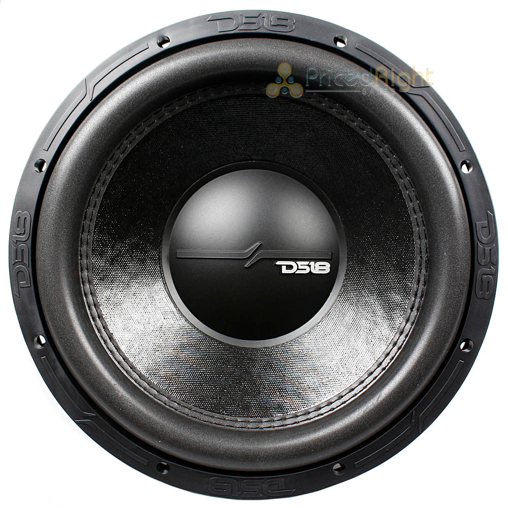 DS18 12" Subwoofer Dual 4 Ohm 1500W Max 750W RMS Elite Z Series ZR12.4D Single