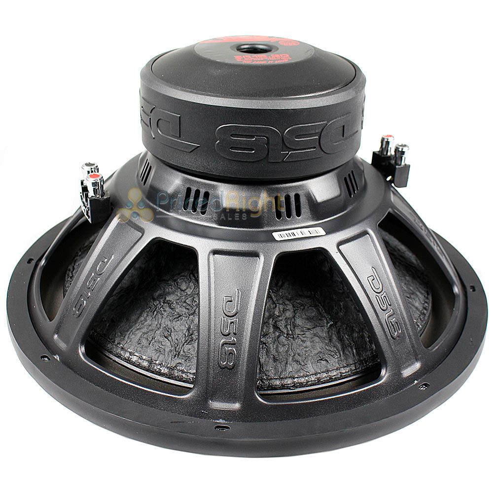 DS18 15" Subwoofer Dual 2 Ohm 1500W Max 750W RMS Elite Z Series ZR15.2D Single