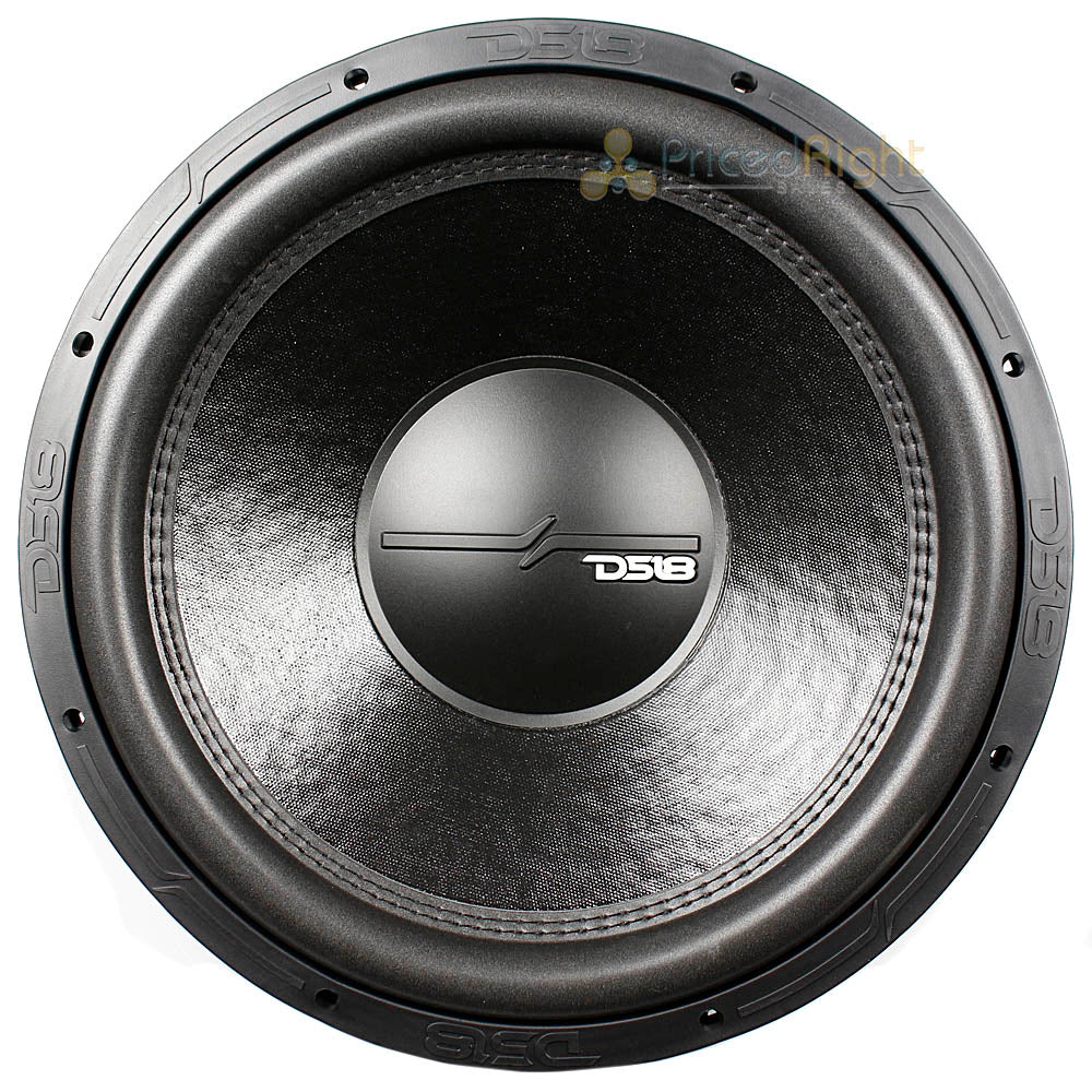 DS18 15" Subwoofer Dual 4 Ohm 1500W Max 750W RMS Elite Z Series ZR15.4D Single