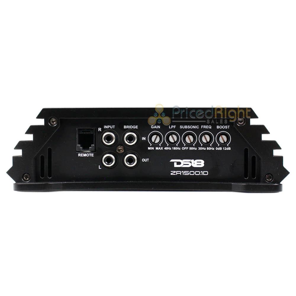 DS18 1 Channel Monoblock Amplifier 1500 Watts RMS ZR Series Class D ZR1500.1D